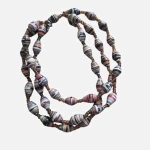 Multicolor Beaded 3-Row Bracelet